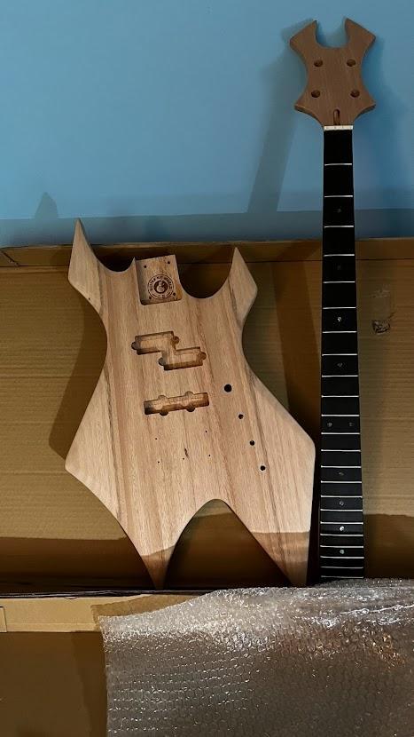 Michael C. Warlock Bass build - front view